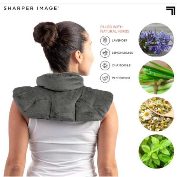SHARPER IMAGE | Heated Neck + Shoulder Wrap - Picture 6 of 10
